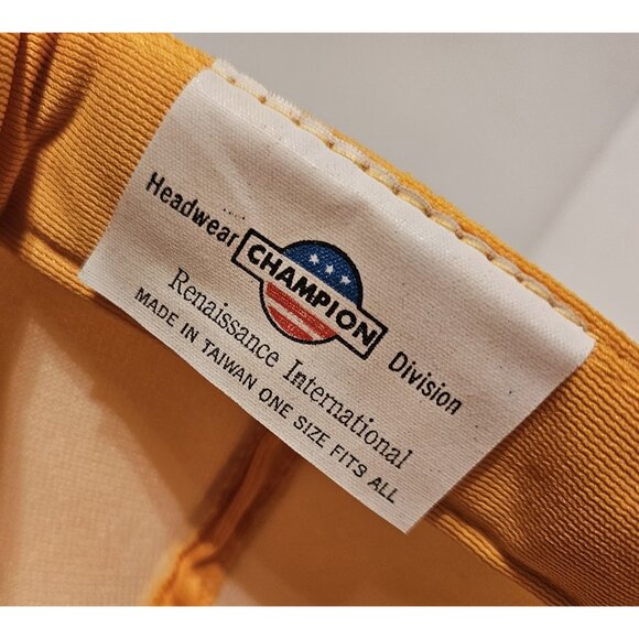 Vintage Trucker Snapback Ford vs Chevy Yellow/White Hat Very Clean - Picture 9 of 10